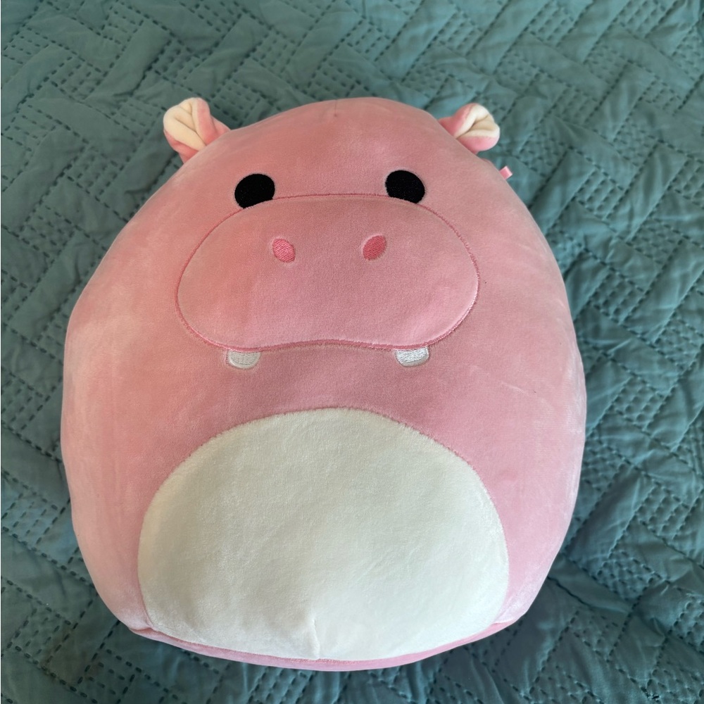 Squishmallows Pink Plush with White Accents